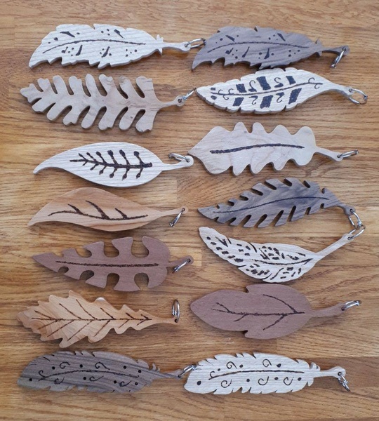 Plumes et feuilles
