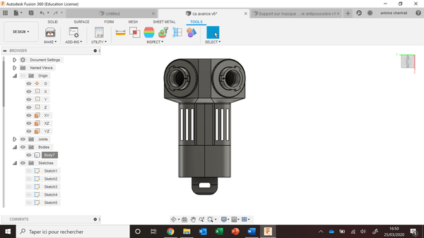 Masque de plongée Décathlon 3 en 1