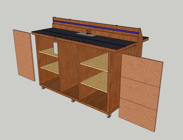 Dèfonceuse sous table