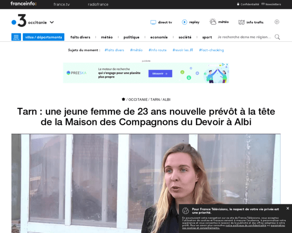 Première femme prévôt chez les compagnons du devoir !!