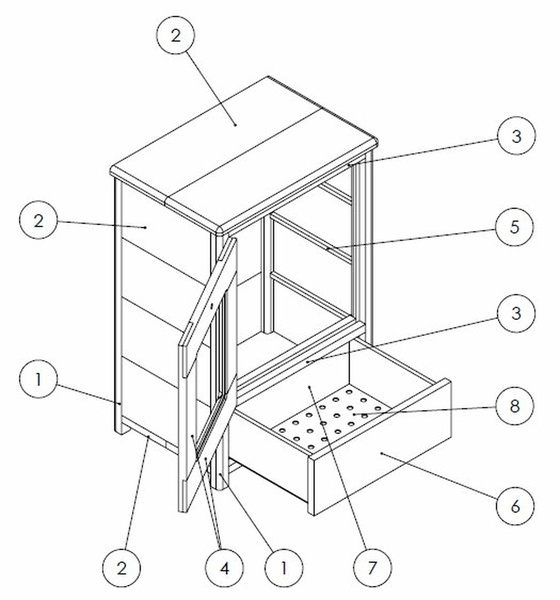 Petit fumoir à froid