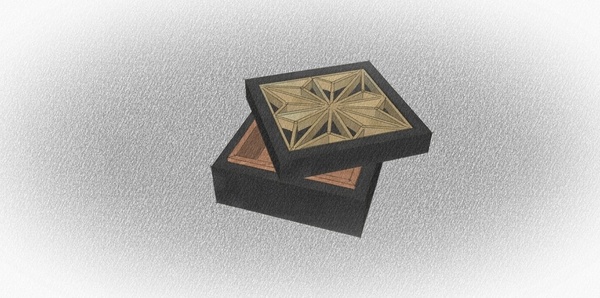 Boîte kumiko asanoha