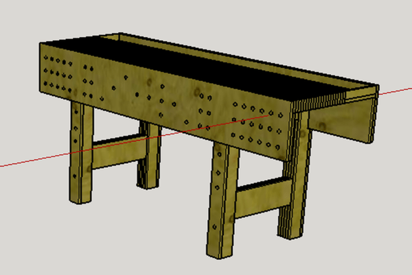 Etablis inspiration anglaise largement inspiré par Paul Seller en ctp bouleau 18mm