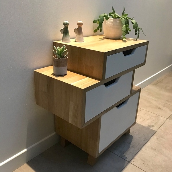 Table nuit Originale Chêne