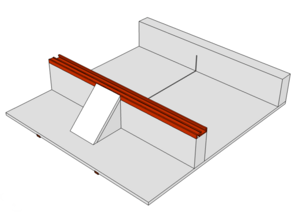 Chariot de coupe pour kity 608/609