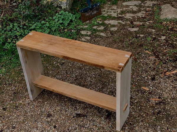 Petit Banc en chêne et peuplier