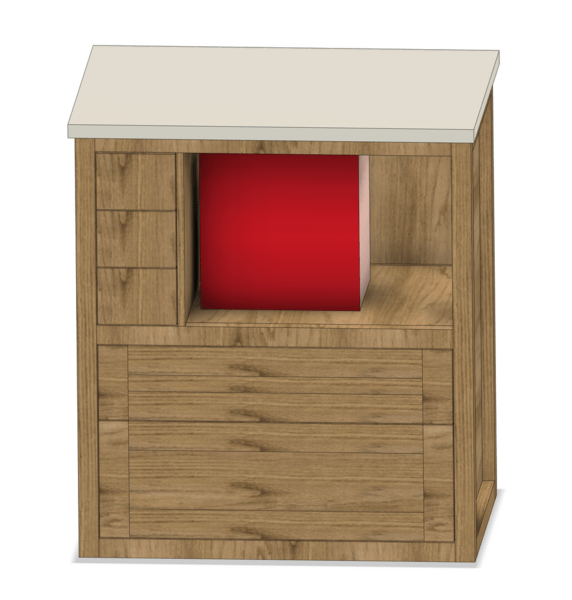 Meuble pour table de fraisage Sauter