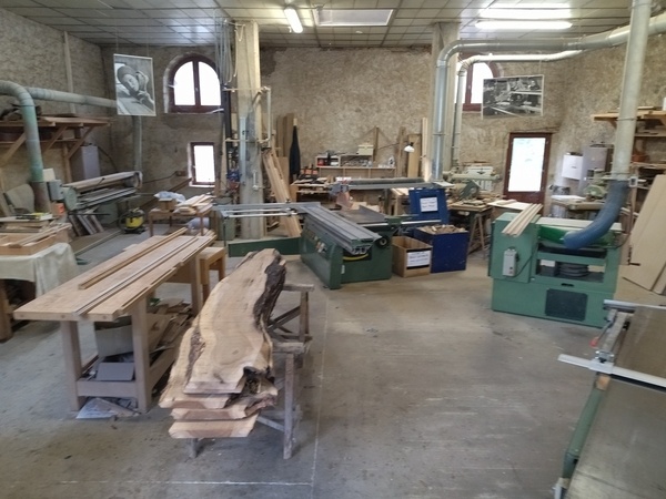 Instalation dans l'atelier mis en partage par Vincent