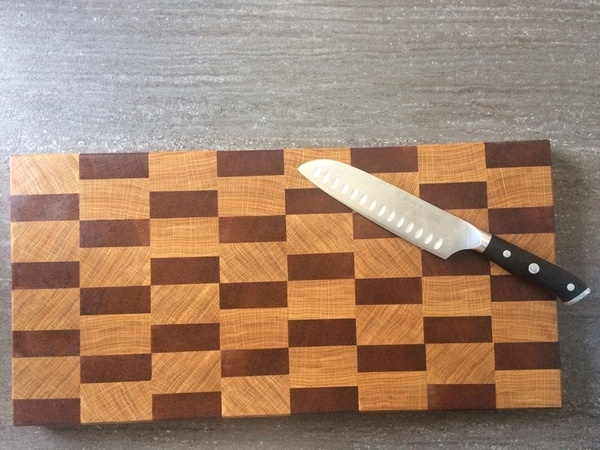 Planche à decouper en bois de bout