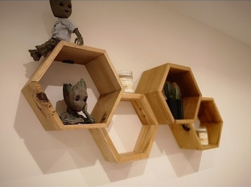 Etageres Hexagonale Par Lexobibi Sur L Air Du Bois
