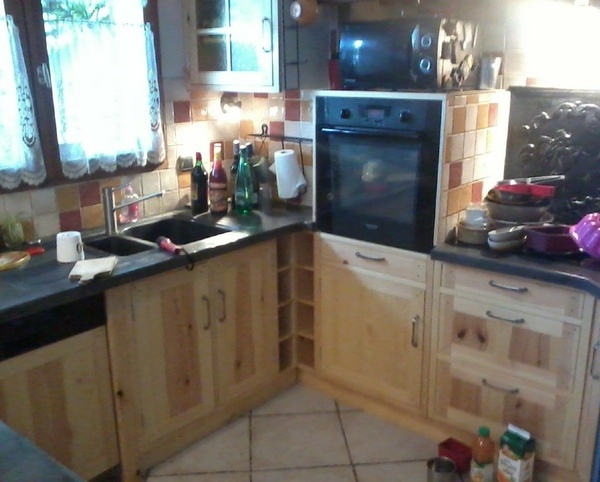 Façades de cuisine en pin