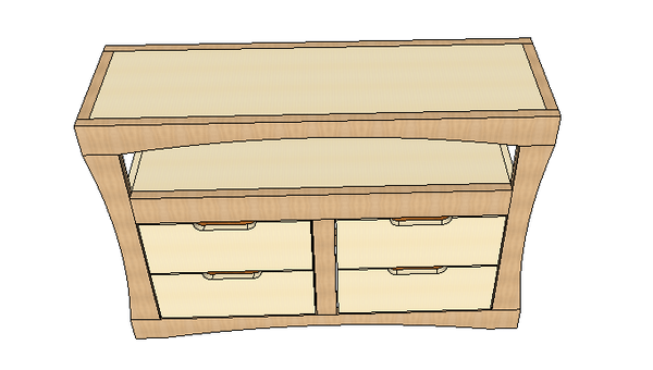 Meuble tv érable et chêne