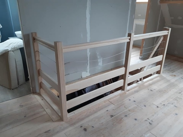 Garde corps en hêtre