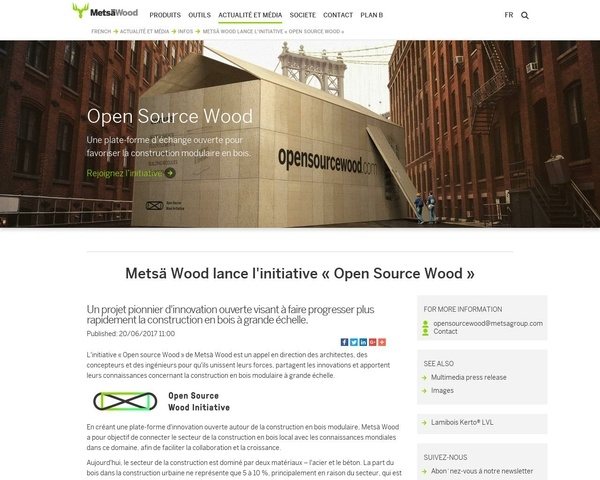 L'initiative Open Source Wood