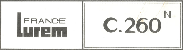 Manuel combiné Lurem C260 N