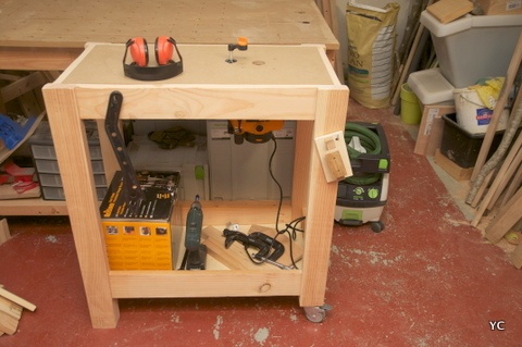 Desserte - table de défonceuse