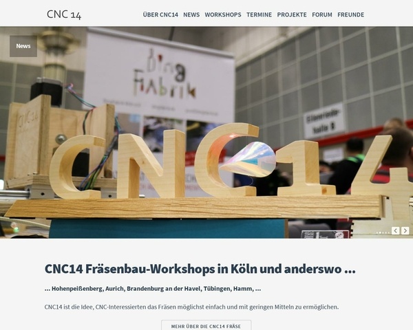 Stages de construction d'une cnc en bois en Allemagne