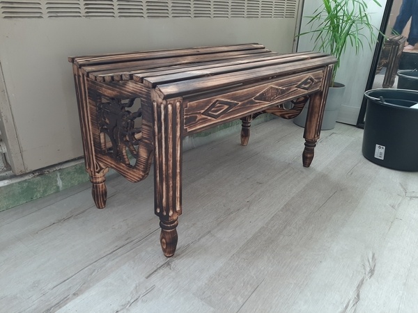 Petit banc pour le hall d'entrée en bios de palette