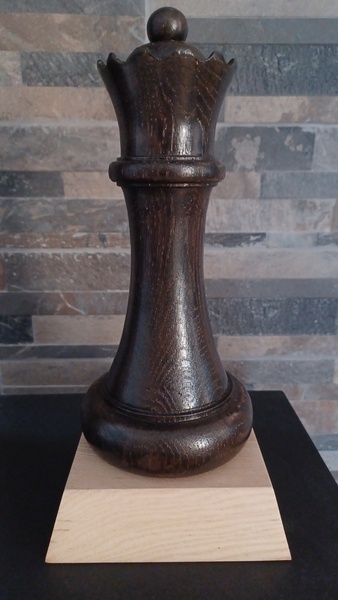 Une pièce d'échec en trophée