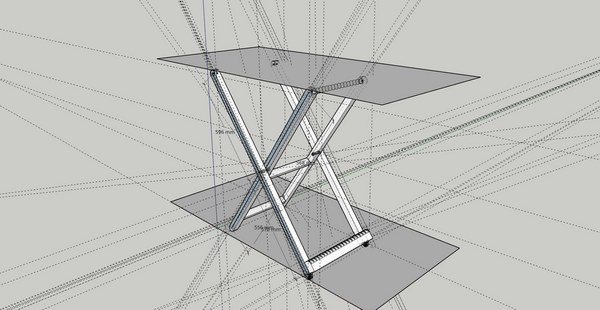 Piètement type clavier ou synthé