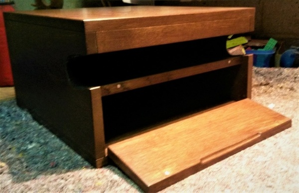 Porte-vélo mural en chêne