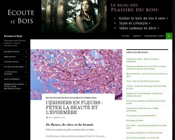 Un blog sur le bois et les plaisirs des 5 sens