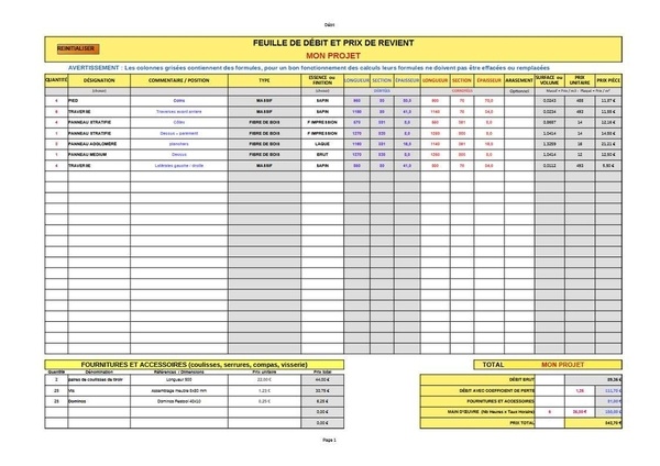 FICHE DE DEBIT AVEC PRIX - NOUVELLE VERSION
