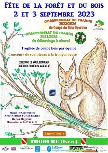 Fête de la Forêt et du bois 2023 Drôme Isere