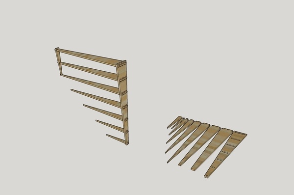 Étagère Nicole... Ni clous, ni vis non plus.