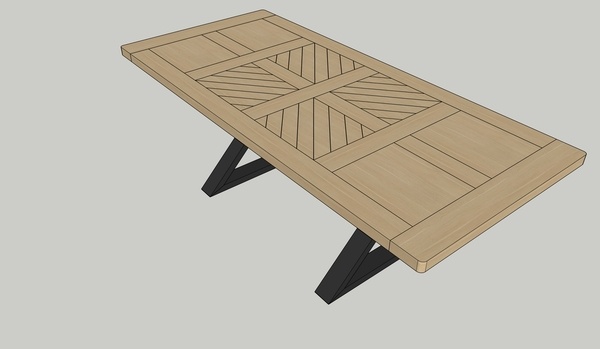 Table séjour chêne
