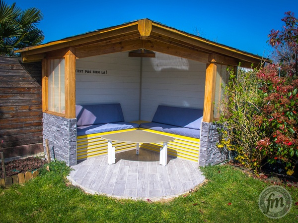 Table de jardin convertible