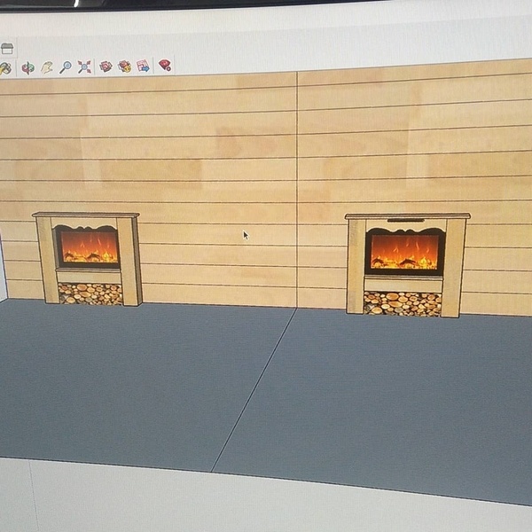 Habillage pour fausse cheminée electrique