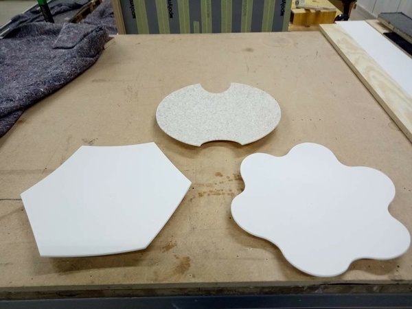 Assiette en corian