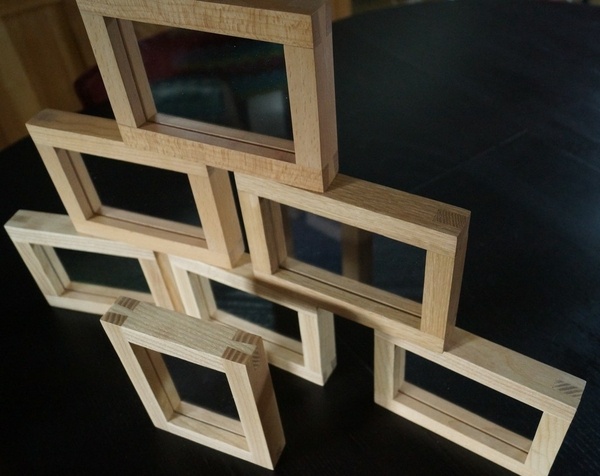 Cadre photo réversible en queues d'aronde