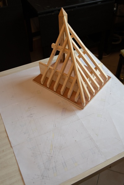 Exercice pavillon rectangle sur saillie