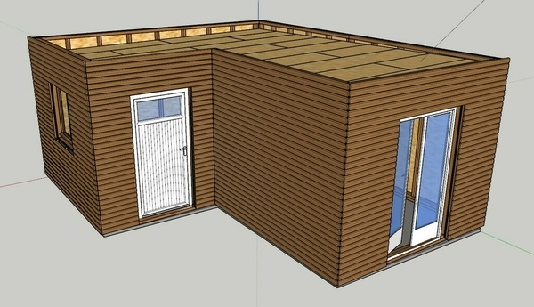 Abri de jardin en réflexion