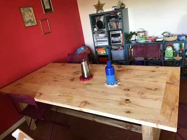 Table de ferme pour salle à manger