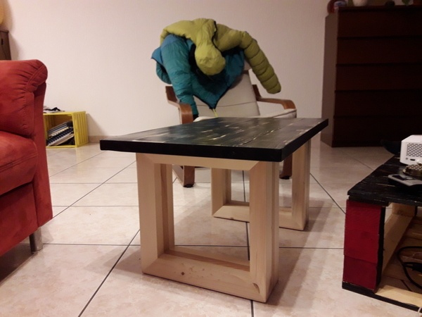 Table basse style industriel