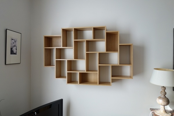 Etagère déstructurée en chêne