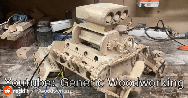 Un moteur V8 tout en bois