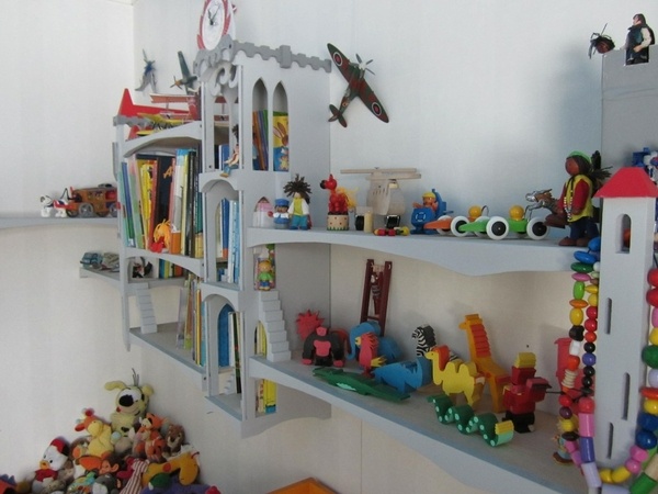 Forteresse volante étagères pour chambre d'enfants