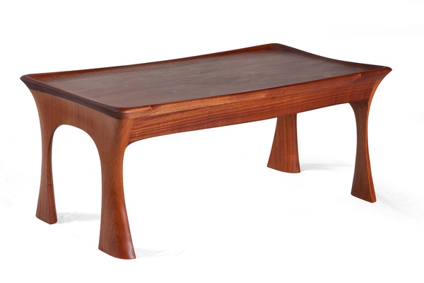 Table basse en sapelli