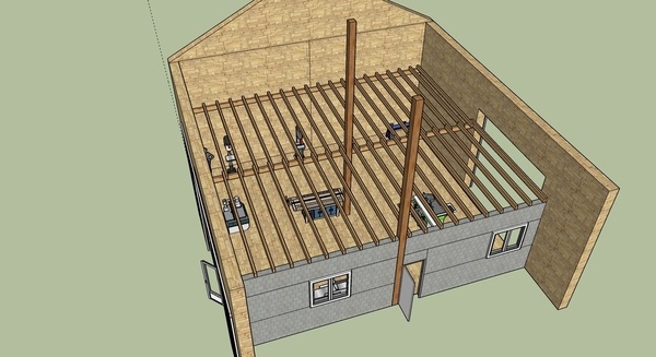 Plan provisoire de la grangeatelier
