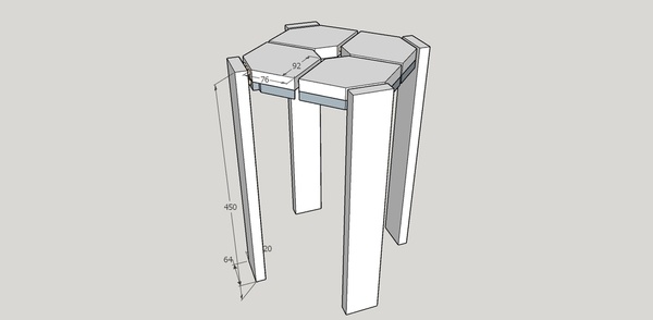 Un tabouret flottant