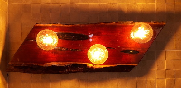 Lampe en Campêche _ 3 Ampoules