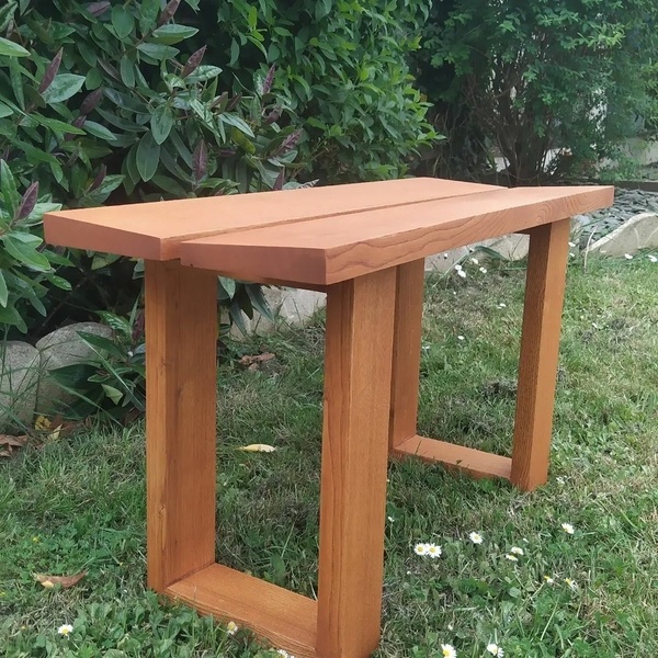 Banc extérieur en châtaignier