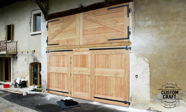 Réalisation d'une porte de grange