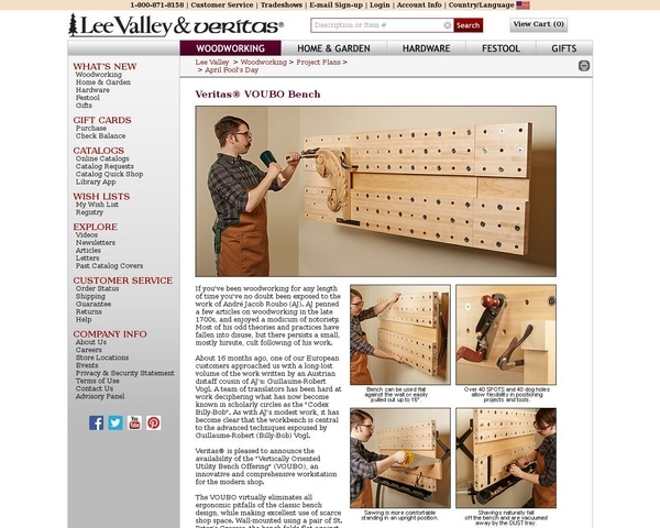 Un établi vertical pour les petits ateliers