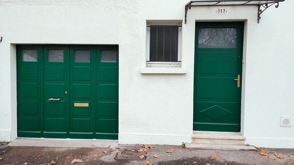 Ensemble porte et porte de garage