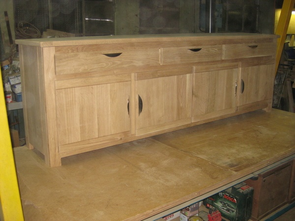 Enfilade chêne massif contemporaine